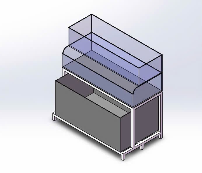 Bản vẽ bể trưng bày hải sản sống
